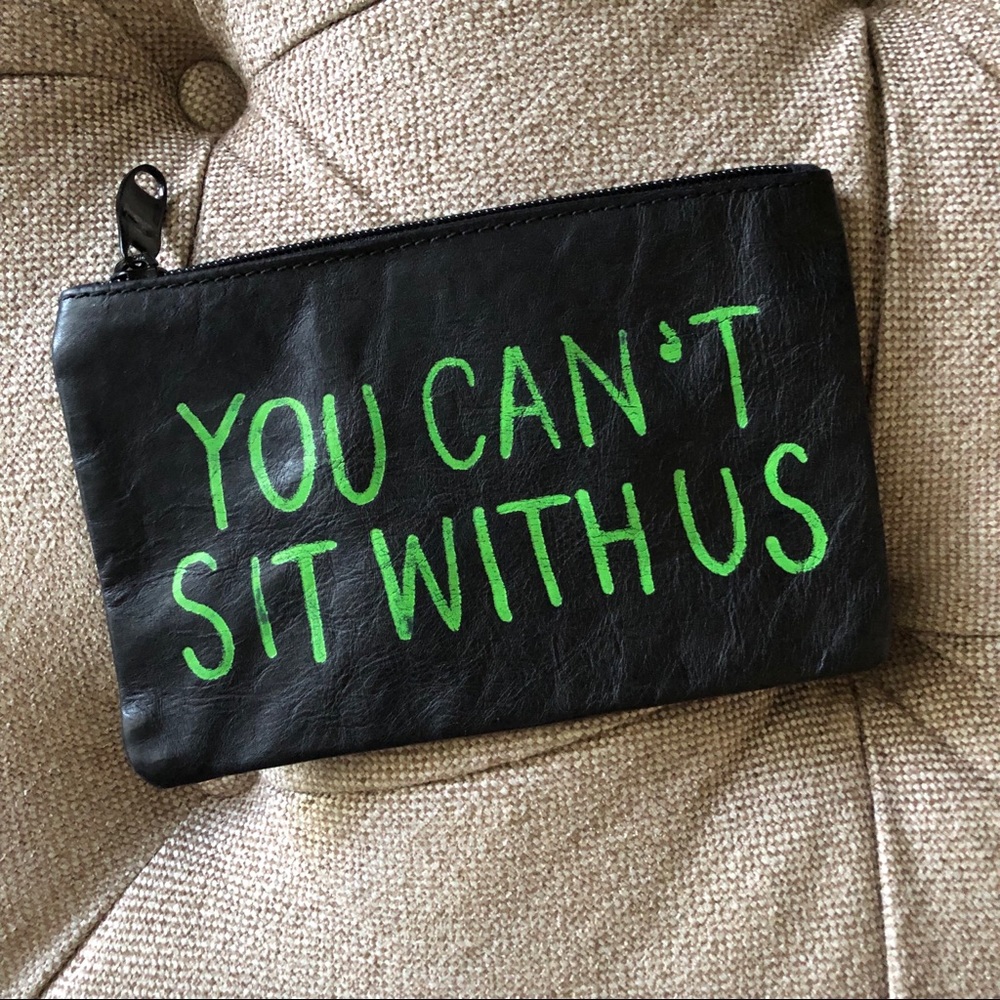 LONDON designer black mean girls pouch